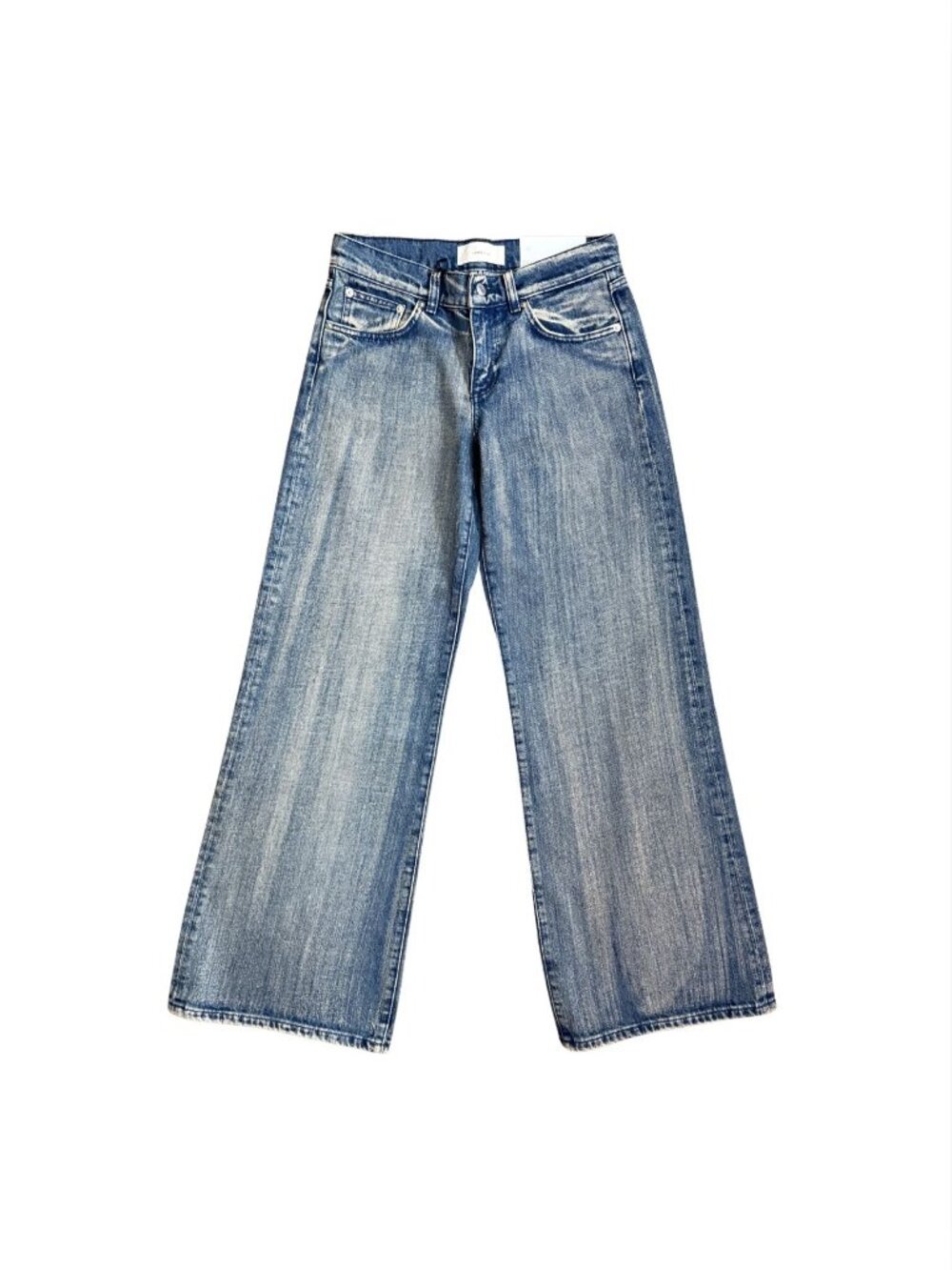 JEANERICA Kyoto streaky blue Denim Wide Leg Jeans NWT $360 Sz 24
